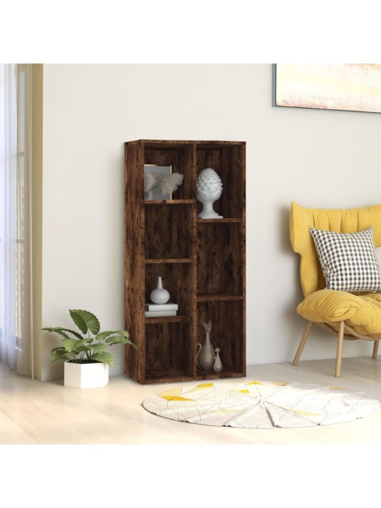 Spintelė knygoms, dūminio ąžuolo spalvos, 50x25x106cm
