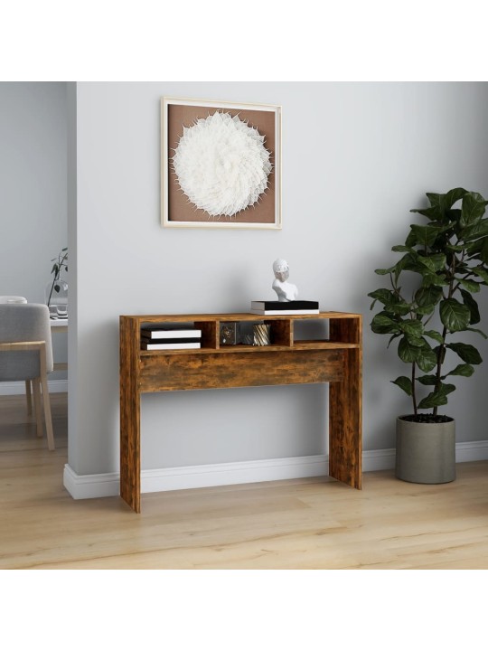 Konsolinis staliukas, dūminio ąžuolo, 105x30x80cm, mediena