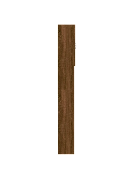Skalbimo mašinos spintelė, rudos ąžuolo spalvos, 64x25,5x190cm