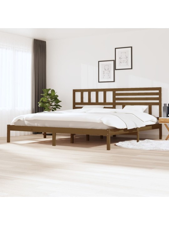 Lovos rėmas, medaus rudas, 200x200cm, pušies medienos masyvas