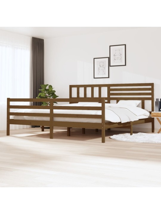 Lovos rėmas, medaus rudas, 200x200cm, pušies medienos masyvas