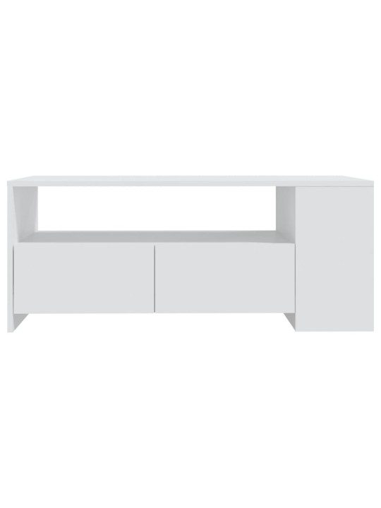 Kavos staliukas, baltas, 102x55x42cm, apdirbta mediena