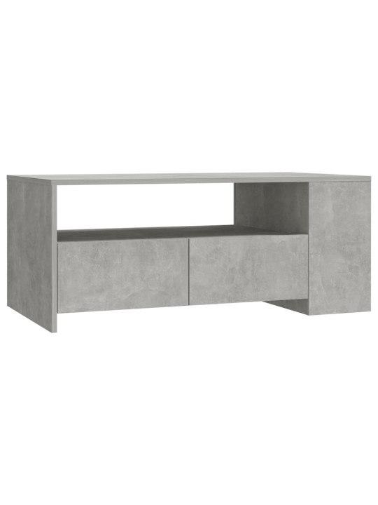 Kavos staliukas, betono pilkas, 102x55x42cm, apdirbta mediena