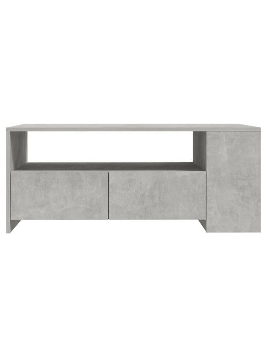 Kavos staliukas, betono pilkas, 102x55x42cm, apdirbta mediena