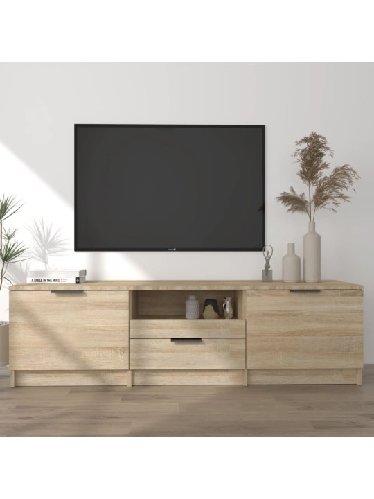 Televizoriaus spintelė, ąžuolo, 140x35x40cm, apdirbta mediena