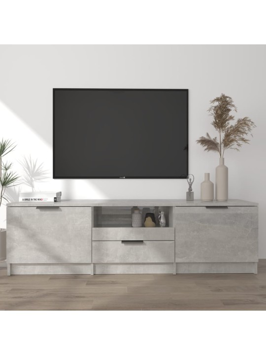 Televizoriaus spintelė, pilka, 140x35x40cm, apdirbta mediena