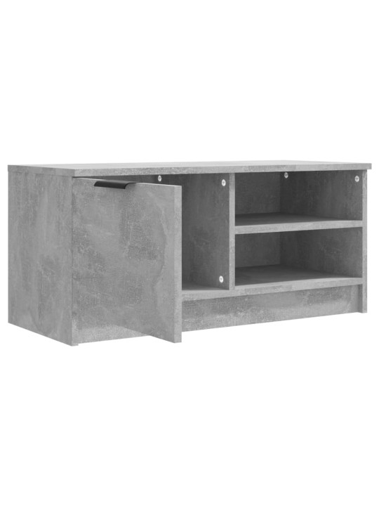 Televizoriaus spintelės, 2vnt., pilkos, 80x35x36,5cm, mediena