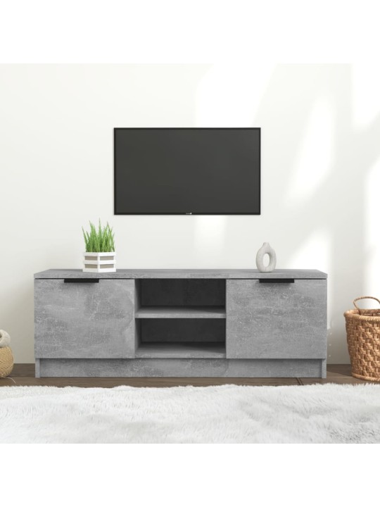 Televizoriaus spintelė, betono pilka, 102x35x36,5cm, mediena