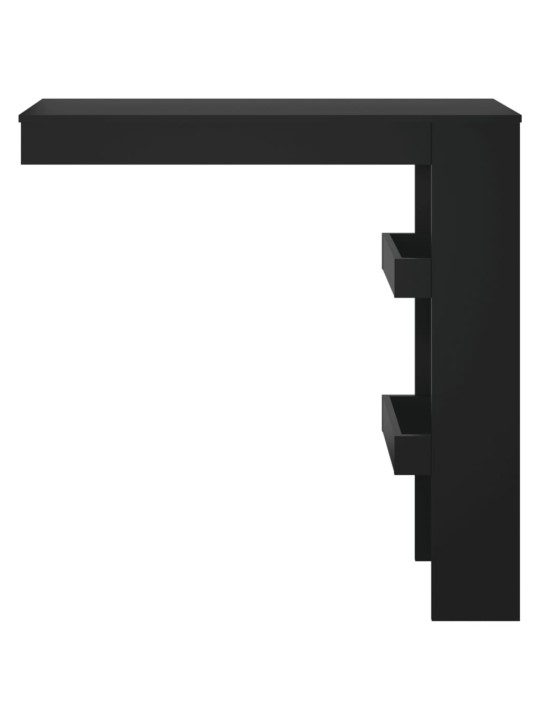 Sieninis baro staliukas, juodas, 102x45x103,5cm, mediena