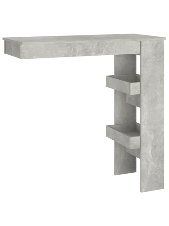Sieninis baro staliukas, pilkas, 102x45x103,5cm, mediena