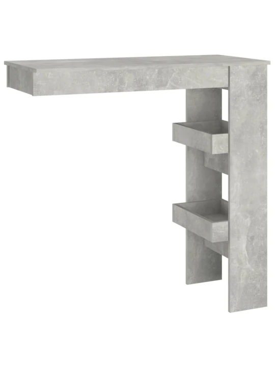 Sieninis baro staliukas, pilkas, 102x45x103,5cm, mediena