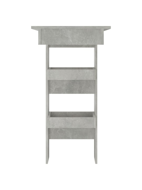 Sieninis baro staliukas, pilkas, 102x45x103,5cm, mediena