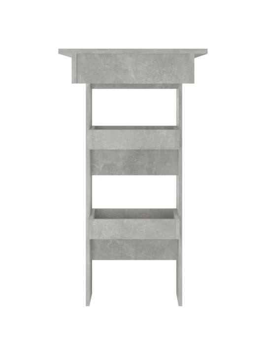Sieninis baro staliukas, pilkas, 102x45x103,5cm, mediena