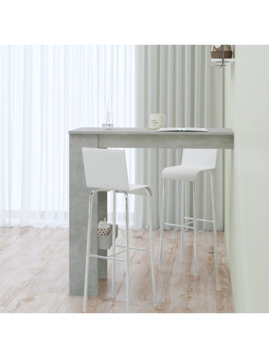 Sieninis baro staliukas, pilkas, 102x45x103,5cm, mediena