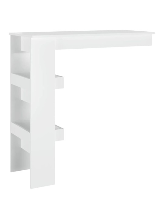 Sieninis baro staliukas, baltas, 102x45x103,5cm, mediena