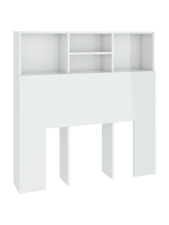 Galvūgalis-spintelė, baltos spalvos, 100x19x103,5cm, blizgus