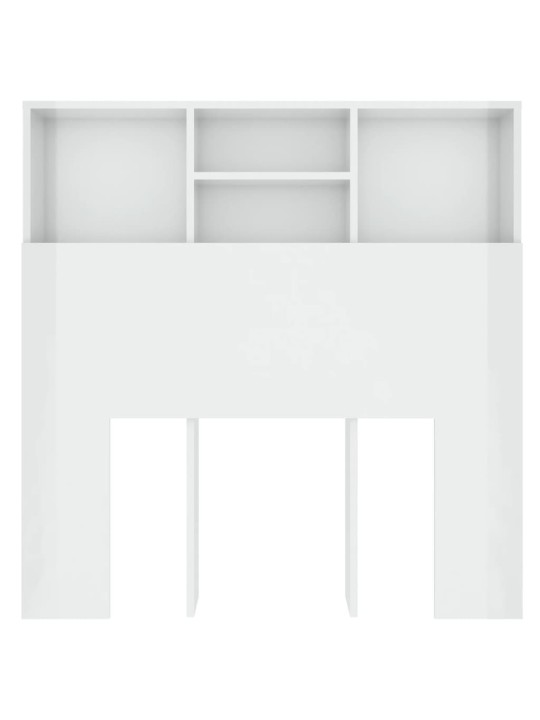 Galvūgalis-spintelė, baltos spalvos, 100x19x103,5cm, blizgus
