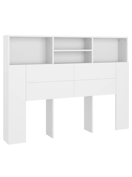 Galvūgalis-spintelė, baltos spalvos, 140x19x103,5cm