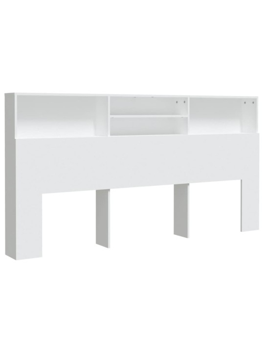 Galvūgalis-spintelė, baltos spalvos, 200x19x103,5cm