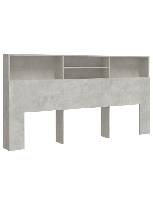 Galvūgalis-spintelė, betono pilkos spalvos, 200x19x103,5cm