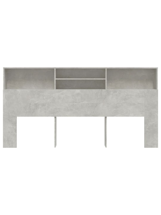 Galvūgalis-spintelė, betono pilkos spalvos, 200x19x103,5cm