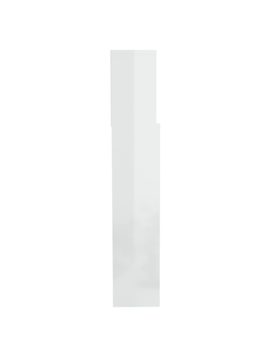 Galvūgalis-spintelė, baltos spalvos, 200x19x103,5cm, blizgus