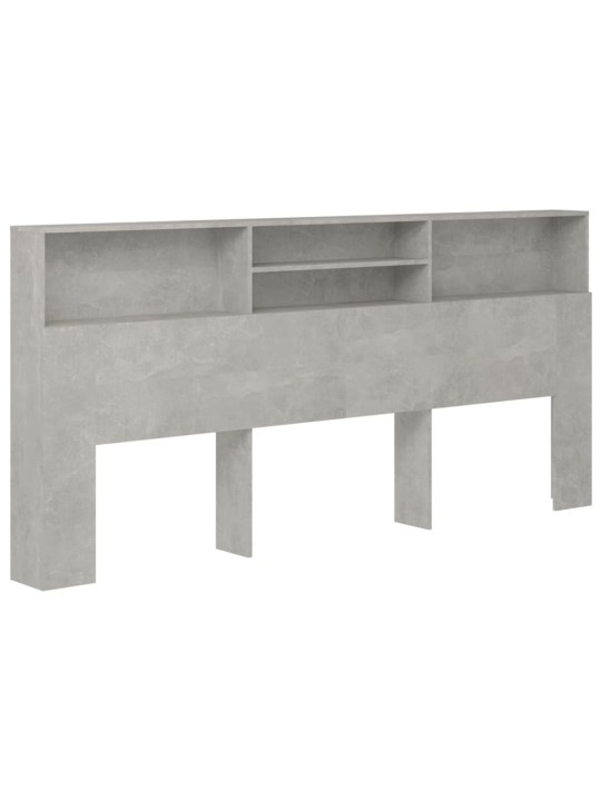 Galvūgalis-spintelė, betono pilkos spalvos, 220x19x103,5cm