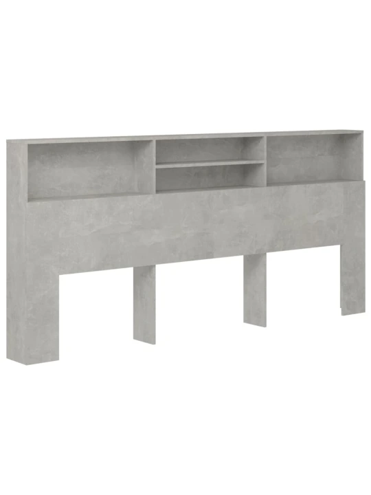 Galvūgalis-spintelė, betono pilkos spalvos, 220x19x103,5cm