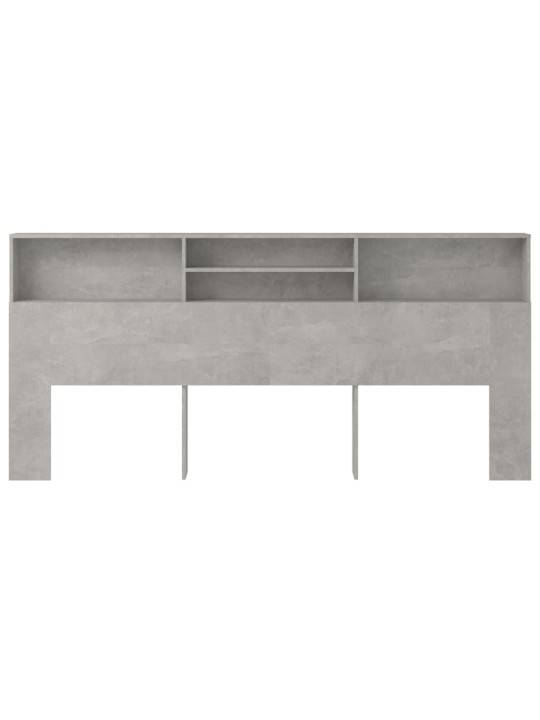 Galvūgalis-spintelė, betono pilkos spalvos, 220x19x103,5cm