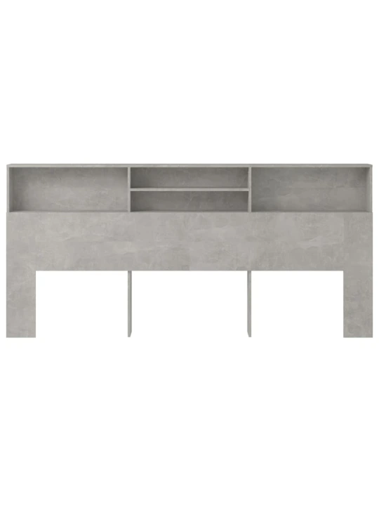 Galvūgalis-spintelė, betono pilkos spalvos, 220x19x103,5cm