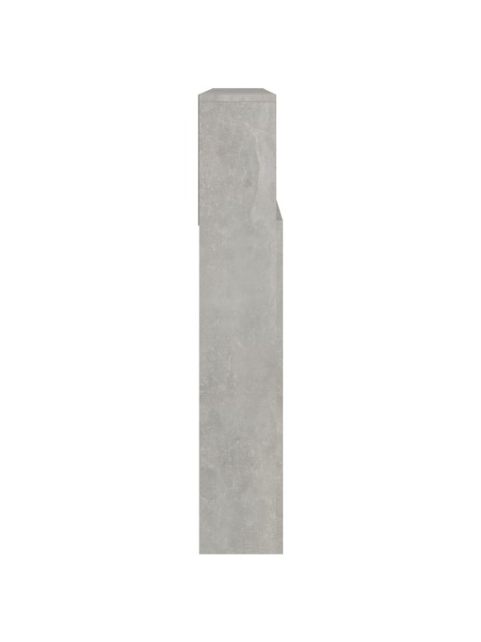 Galvūgalis-spintelė, betono pilkos spalvos, 220x19x103,5cm