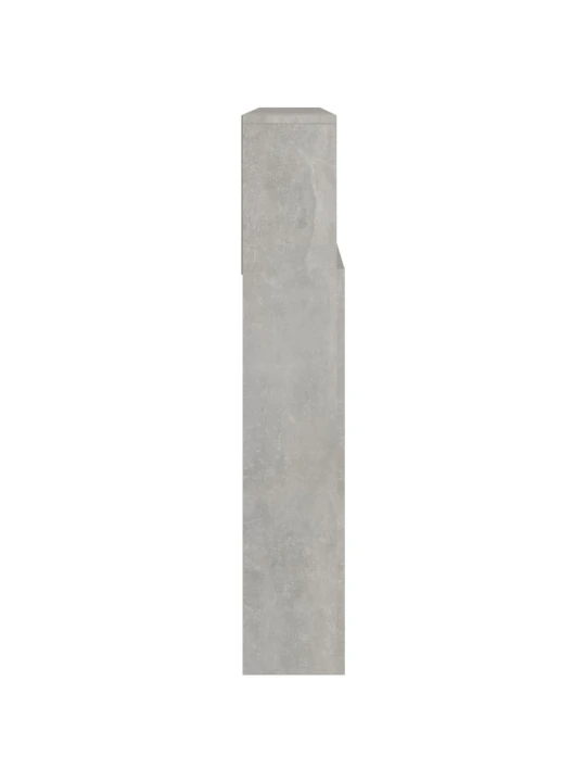 Galvūgalis-spintelė, betono pilkos spalvos, 220x19x103,5cm