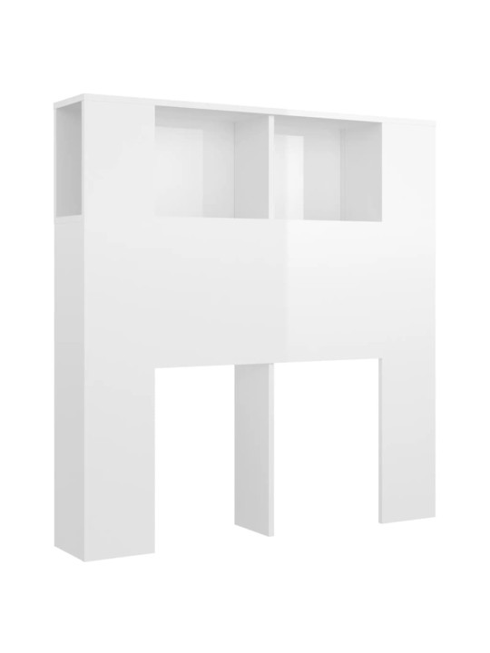 Galvūgalis-spintelė, baltos spalvos, 100x18,5x104,5cm, blizgus
