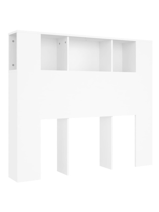Galvūgalis-spintelė, baltos spalvos, 120x18,5x104,5cm