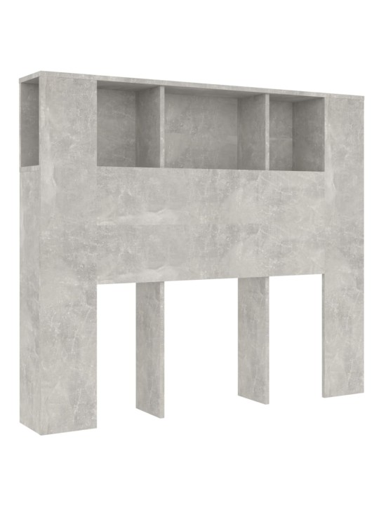 Galvūgalis-spintelė, betono pilkos spalvos, 120x18,5x104,5cm