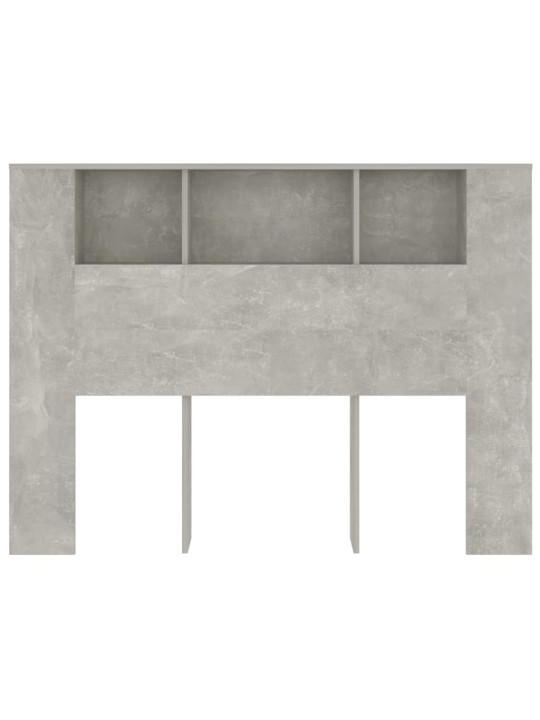 Galvūgalis-spintelė, betono pilkos spalvos, 140x18,5x104,5cm