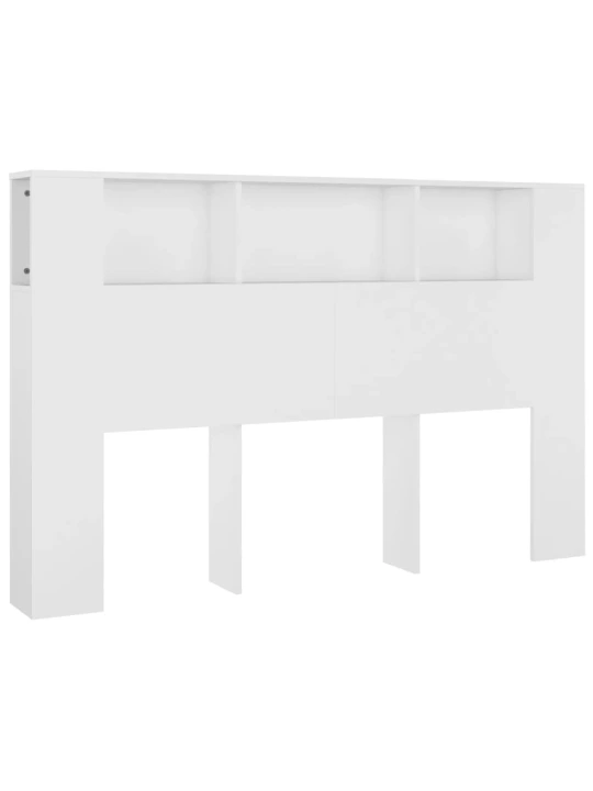 Galvūgalis-spintelė, baltos spalvos, 160x18,5x104,5cm