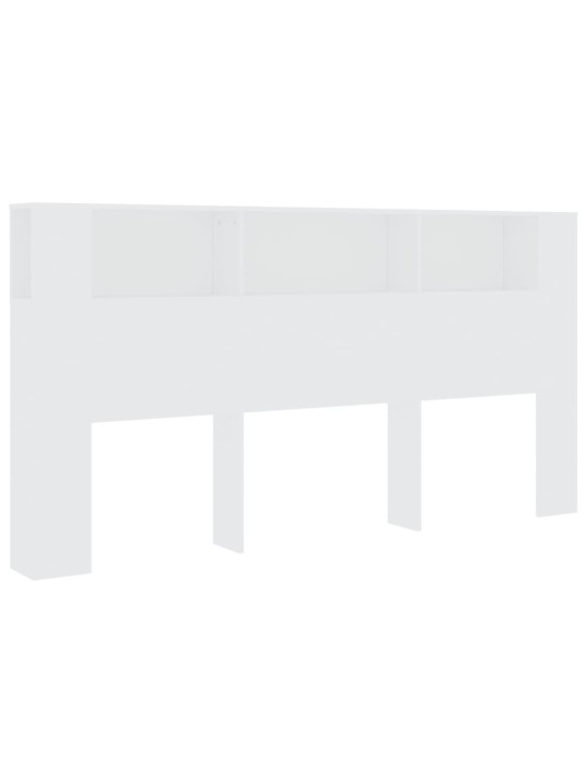 Galvūgalis-spintelė, baltos spalvos, 200x18,5x104,5cm