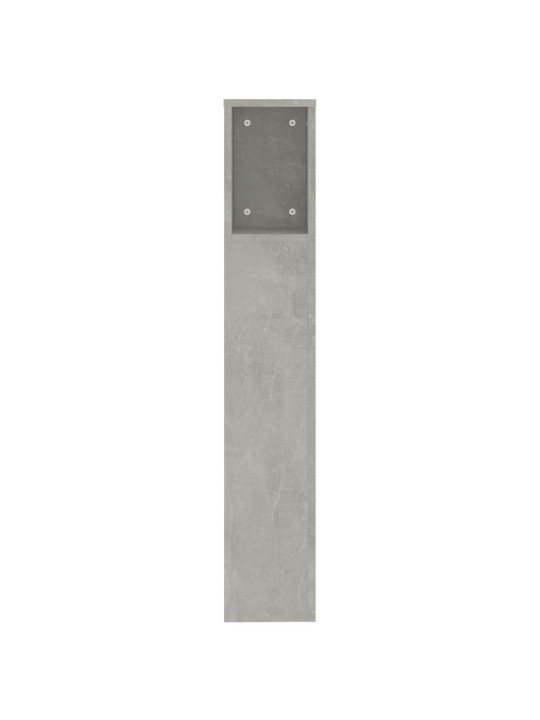 Galvūgalis-spintelė, betono pilkos spalvos, 200x18,5x104,5cm
