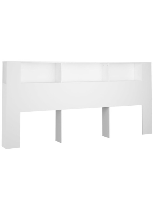 Galvūgalis-spintelė, baltos spalvos, 220x18,5x104,5cm