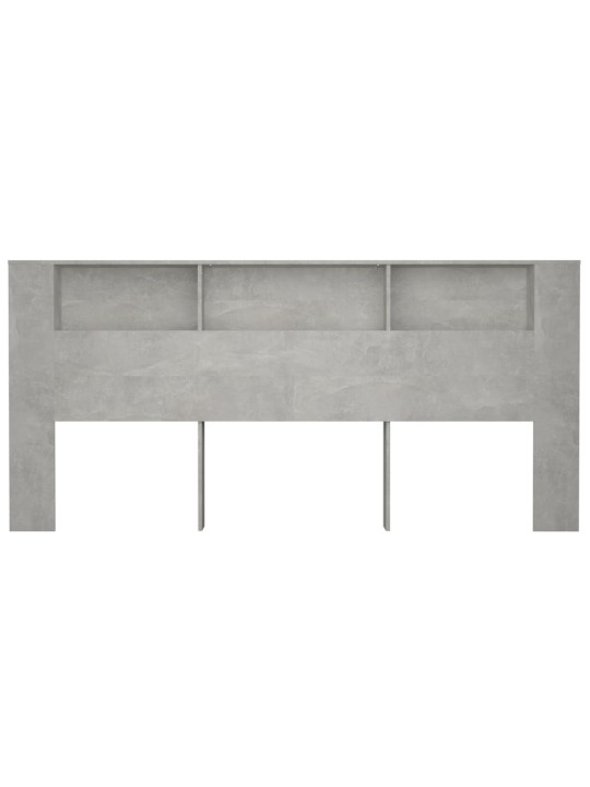 Galvūgalis-spintelė, betono pilkos spalvos, 220x18,5x104,5cm
