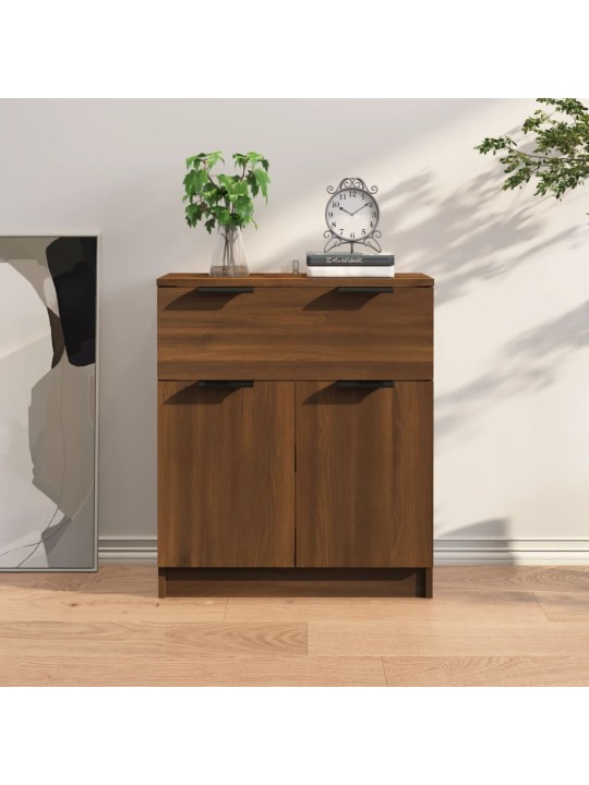 Šoninė spintelė, ruda ąžuolo, 60x30x70cm, apdirbta mediena