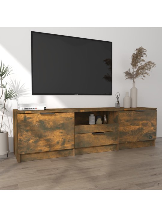 Televizoriaus spintelė, dūminio ąžuolo, 140x35x40cm, mediena