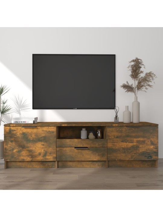 Televizoriaus spintelė, dūminio ąžuolo, 140x35x40cm, mediena