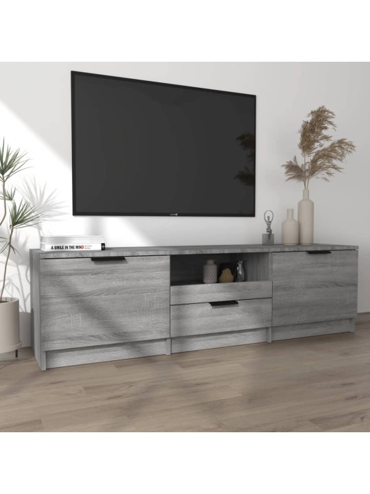 Televizoriaus spintelė, pilka ąžuolo, 140x35x40cm, mediena