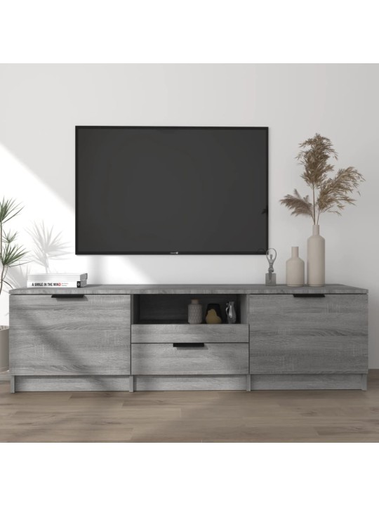 Televizoriaus spintelė, pilka ąžuolo, 140x35x40cm, mediena