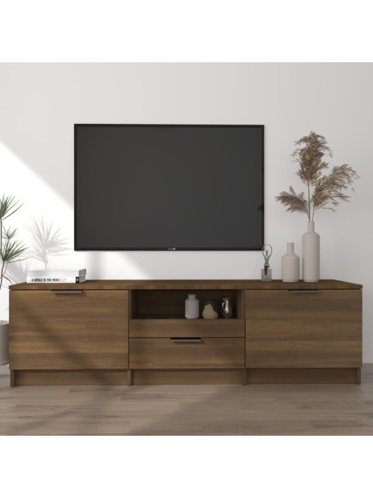 Televizoriaus spintelė, ruda ąžuolo, 140x35x40cm, mediena