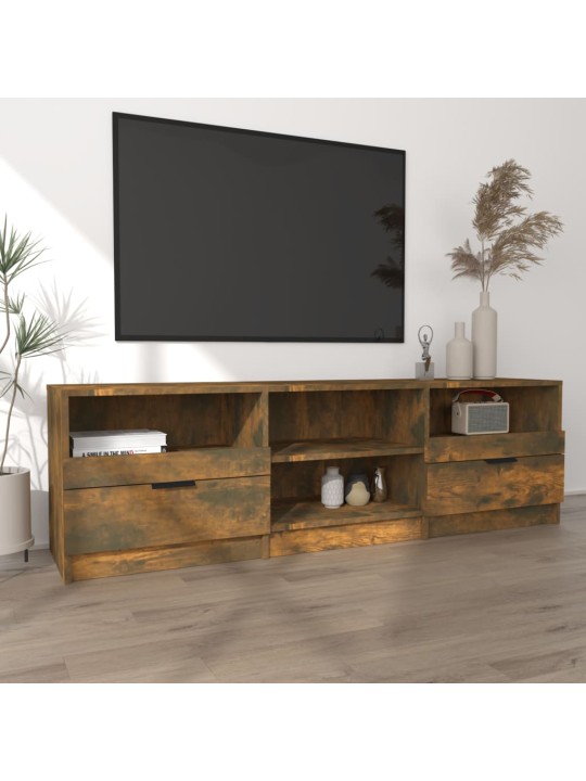 Televizoriaus spintelė, dūminio ąžuolo, 150x33,5x45cm, mediena