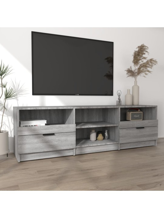 Televizoriaus spintelė, pilka ąžuolo, 150x33,5x45cm, mediena