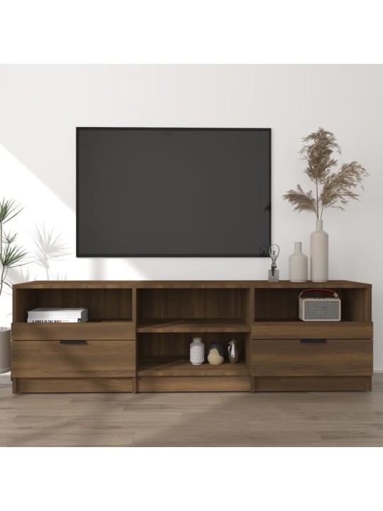 Televizoriaus spintelė, ruda ąžuolo, 150x33,5x45cm, mediena